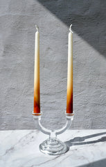 Ombré Dripless Taper Candles: Beeswax Soy Wax Blend