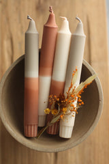 Dip Dye Taper Candles Set of 4