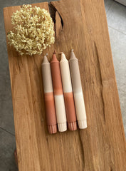 Dip Dye Taper Candles Set of 4