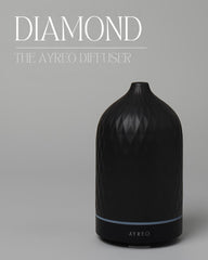 Black Diamond Ceramic Essential Oil Diffuser, 160 ML