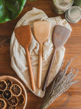 12" Handmade Wooden Offset Spatula – Wok-Style Cooking Utensil