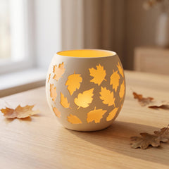 Autumn Leaf Candle Holder