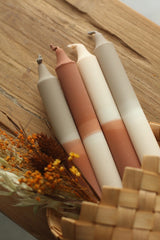 Dip Dye Taper Candles Set of 4