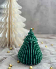 Soy Wax Christmas Tree Candle: Hand-Poured Festive Decor