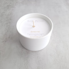 Matte White Ceramic Soy Candle