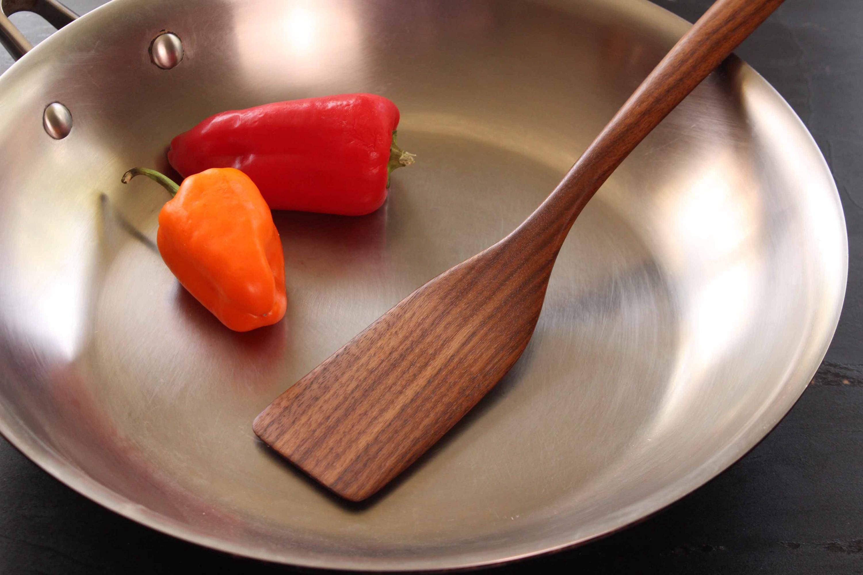 Handmade Wooden Micro Spatula in Walnut, Cherry, and Maple