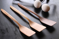 Handmade Wooden Micro Spatula in Walnut, Cherry, and Maple