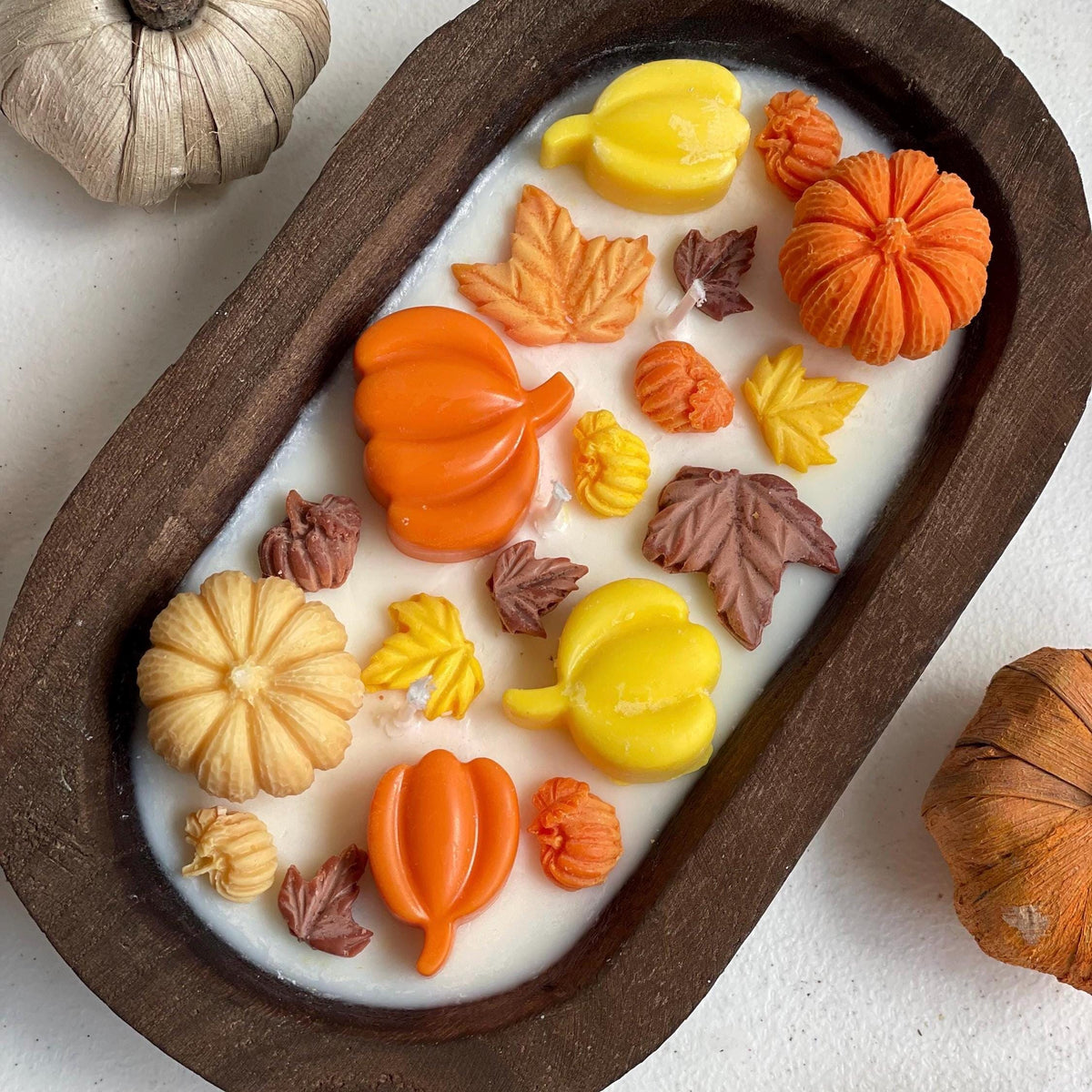Pumpkin Spice Dough Bowl Candle: 16oz Soy Wax Fall Decor