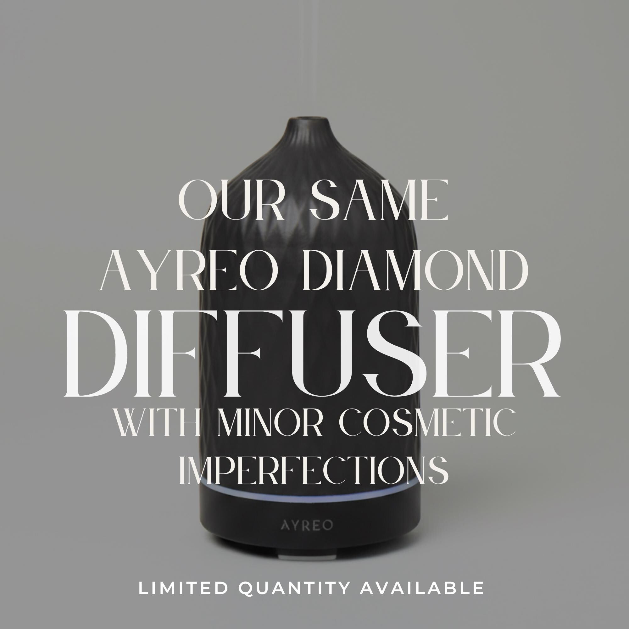 Black Diamond Ceramic Essential Oil Diffuser, 160 ML