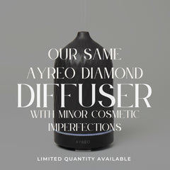 Black Diamond Ceramic Essential Oil Diffuser, 160 ML