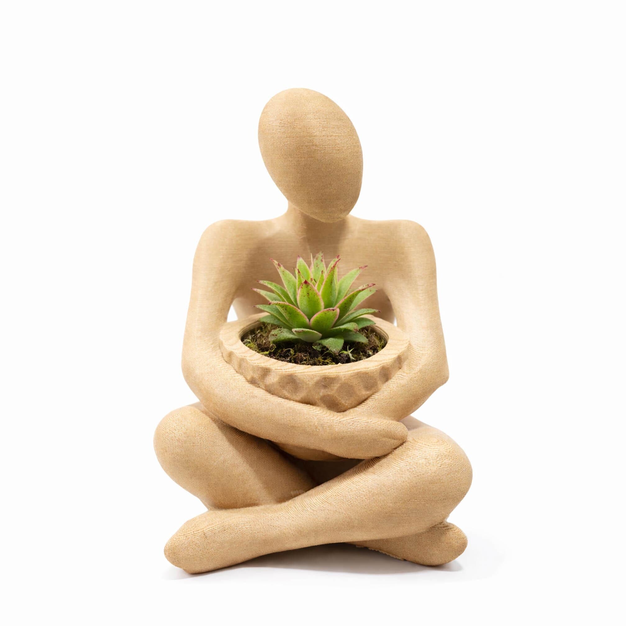 The Stillness Bowl™ 5 Inch Meditation Statue | Minimalist Zen Decor, LED Candle Holder, Catchall
