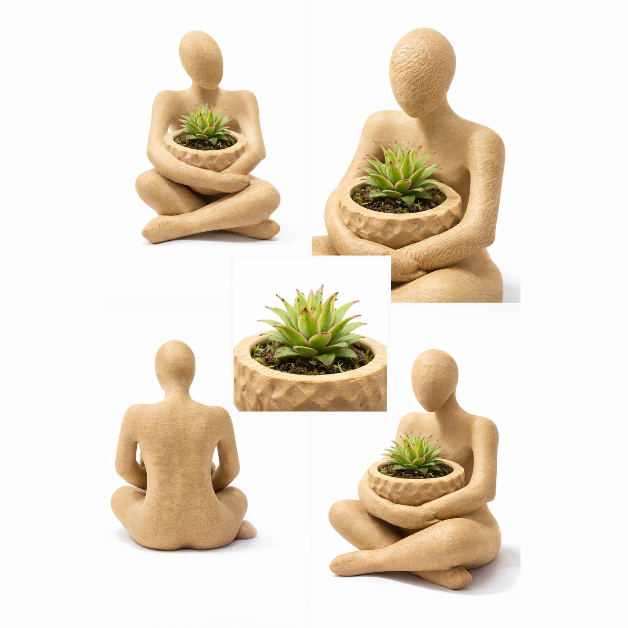 The Stillness Bowl™ 5 Inch Meditation Statue | Minimalist Zen Decor, LED Candle Holder, Catchall