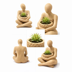 The Stillness Bowl™ 5 Inch Meditation Statue | Minimalist Zen Decor, LED Candle Holder, Catchall