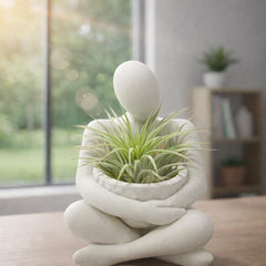 The Stillness Bowl™ 5 Inch Meditation Statue | Minimalist Zen Decor, LED Candle Holder, Catchall