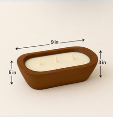 Floral Dough Bowl Candle – Birthday Gift, Wedding Candle