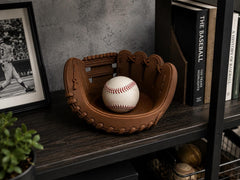 Baseball Glove Bowl, Vintage Baseball Catchall Tray, Sports Desk Organizer