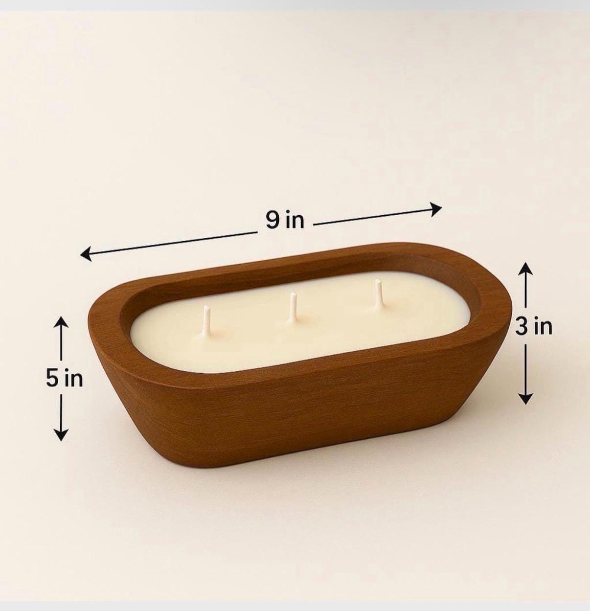 Pumpkin Spice Dough Bowl Candle: 16oz Soy Wax Fall Decor