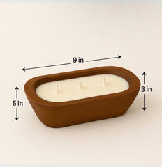 Pumpkin Spice Dough Bowl Candle: 16oz Soy Wax Fall Decor