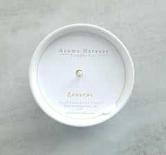 Matte White Ceramic Soy Candle