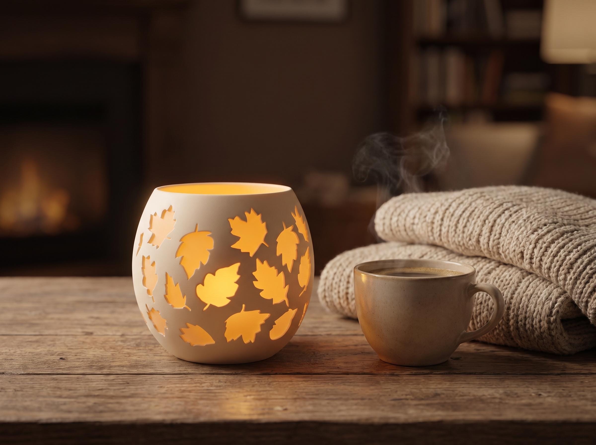 Autumn Leaf Candle Holder