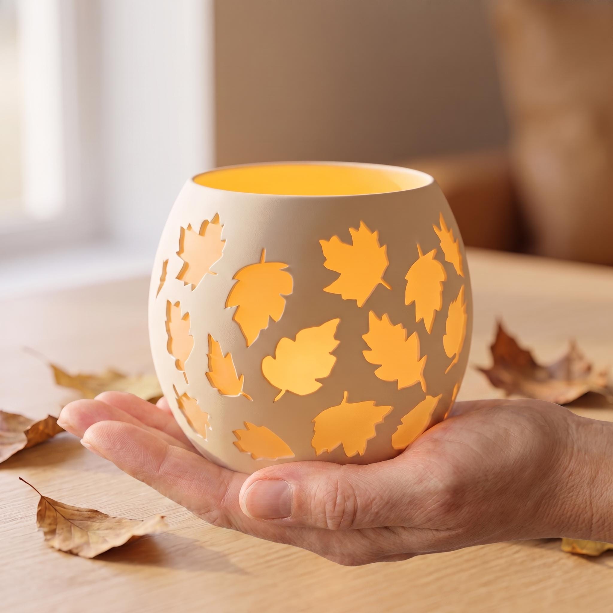 Autumn Leaf Candle Holder