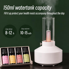 Retro Lamp Aroma Diffuser, Ultrasonic Essential Oil Humidifier with USB Power