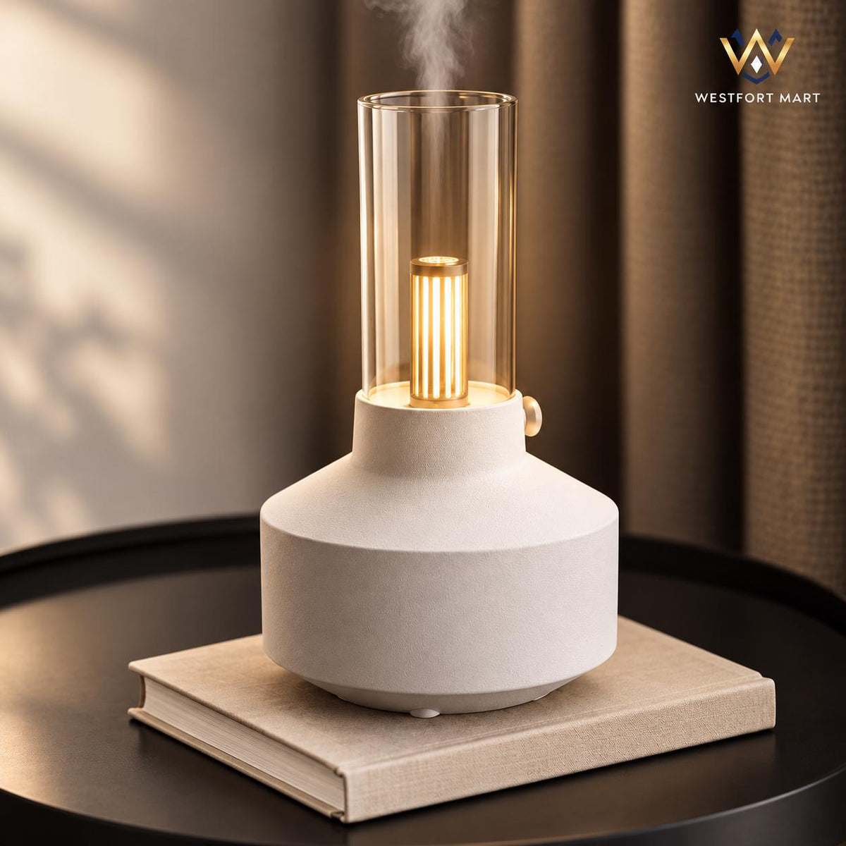Retro Lamp Aroma Diffuser, Ultrasonic Essential Oil Humidifier with USB Power